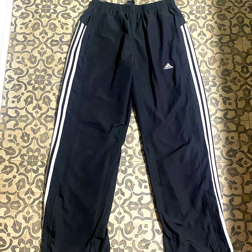 Adidas windbreaker sweatpants- size small- super cute and comfy